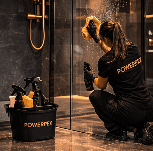 Renhold av vask og baderom 11 utført av Powerpex Service AS